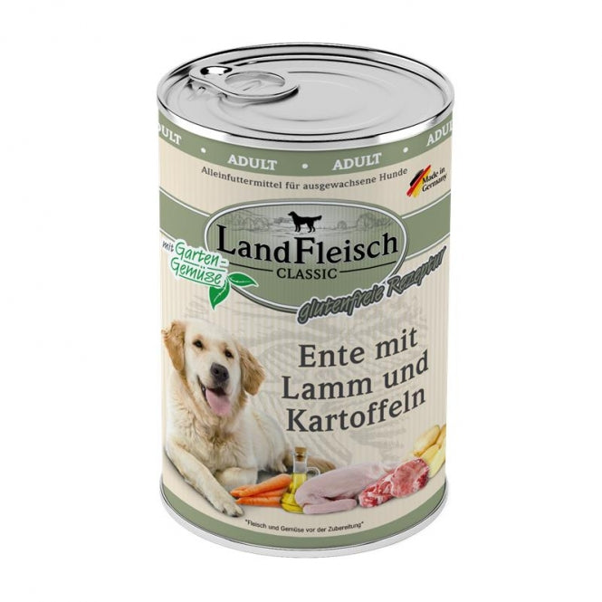 Landfleisch Dog Classic Ente mit Lamm & Kartoffeln - 800g