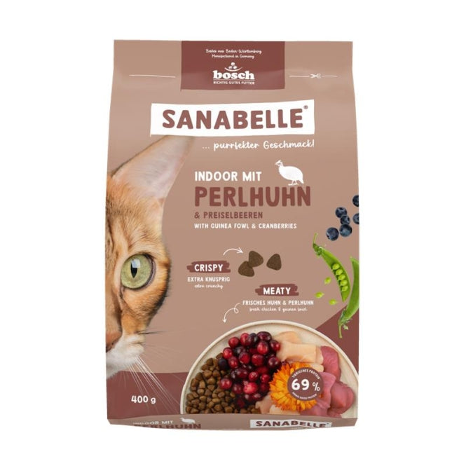 Sanabelle Indoor mit Perlhuhn - 400 g