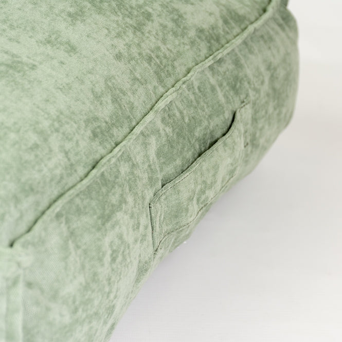 Duvoplus Kissen Velvet rechteckig - grün - 116x84x21cm