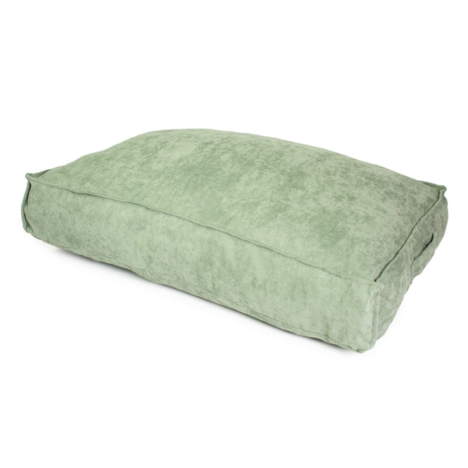 Duvoplus Kissen Velvet rechteckig - grün - 56x40x13cm