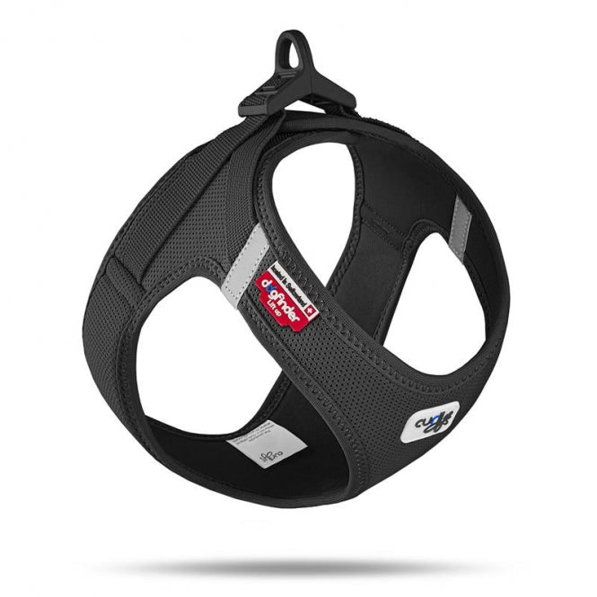 Curli Clasp Vest Geschirr Air-Mesh - schwarz - XS