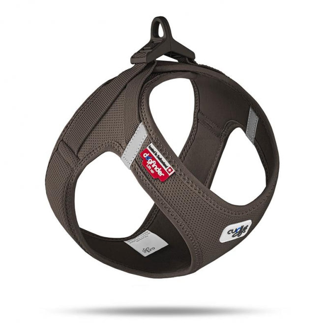 Curli Clasp Vest Geschirr Air-Mesh - braun - S