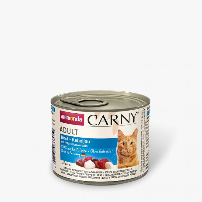 Animonda Cat Dose Carny Adult Rind & Kabeljau & Petersilienwurzeln - 400 g