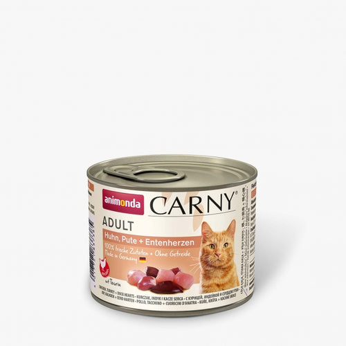 Animonda Cat Dose Carny Adult Huhn & Pute & Entenherzen - 200 g