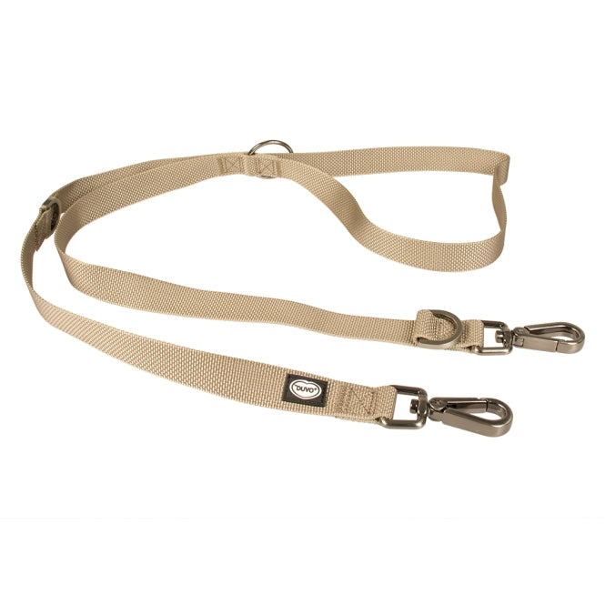 Duvoplus Explor North Duo Leine 200cm/25mm - Taupe