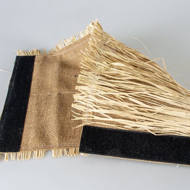 Duvoplus Nagertunnel aus Leinen/Gras - 38 x 19 x 16cm