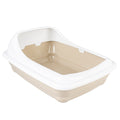 Duvoplus Katzentoilette Birba mit Rand - Mocaccino - L - 56 x 39 x 21,5cm