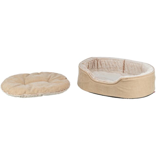 Trixie Vital Bett Lino Soft, oval - beige/creme - 60 × 45 cm