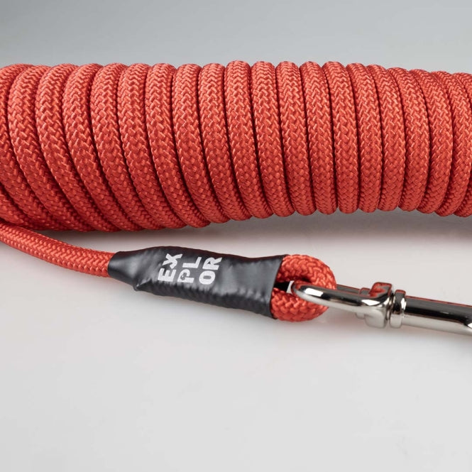 Duvoplus EXPLOR Trackingleine Classic rund - rot - 15m/8mm