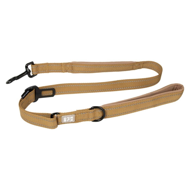 Duvoplus EXPLOR Ultimate Fit On-The-Road-Leine Fashion - honey gold - 130cm - 16mm