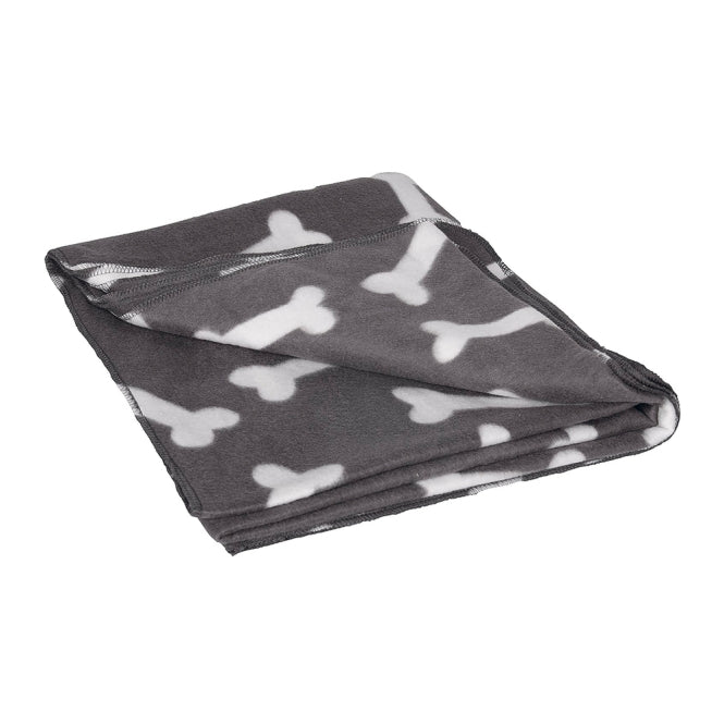 Karlie Flamingo Fleecedecke Milda - 100 x 70 cm - Schwarz