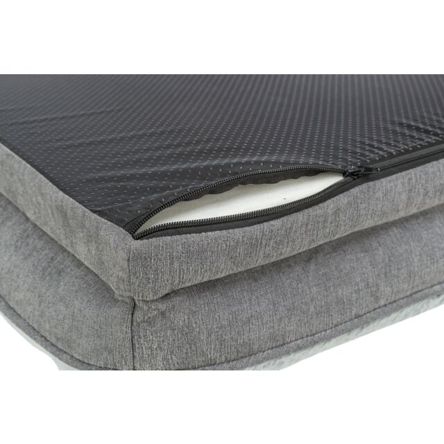 Trixie Vital Bett Lino Soft - grau/hellgrau - 70 × 55 cm