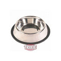 Trixie Edelstahlnapf mit Gummiring - 2,7 l