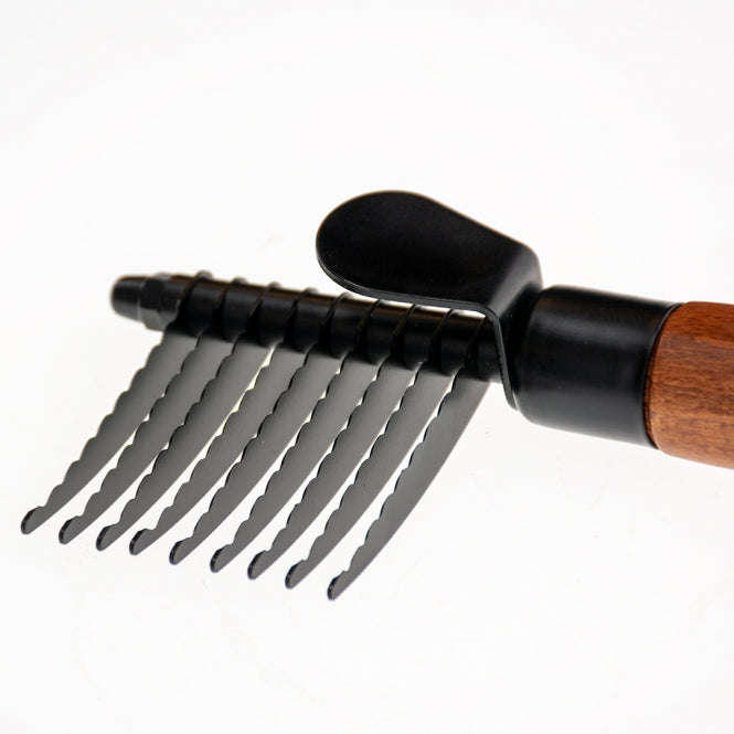 EBI Noir Japandi Entfilzungskamm - L - 19,5 x 6,5 x 2,5cm