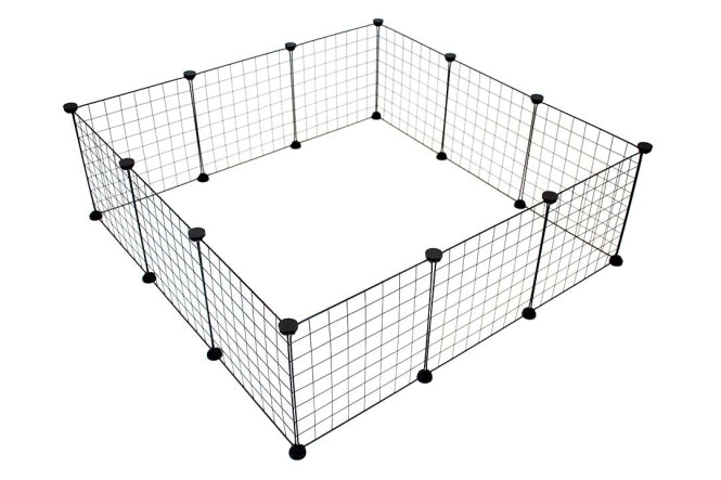 Duvoplus modulares Kleintiergehege - schwarz
