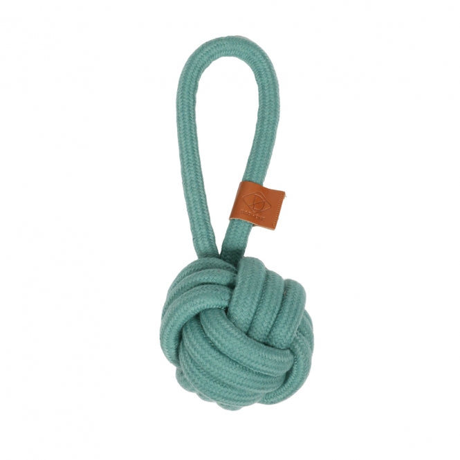D&D Knotenball mit Schlaufe Harper - blau - 18,5 x 6cm