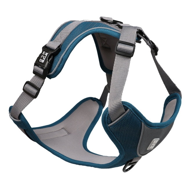Duvoplus EXPLOR Ultimate Fit No-Pull-Geschirr - petrol blue - M - 40-49cm - 49-65cm