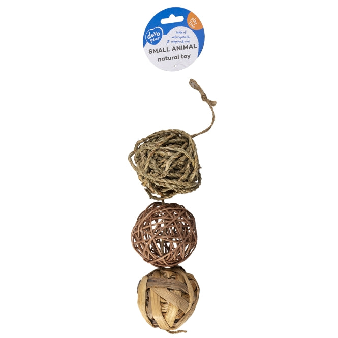 Duvoplus Spielbälle für Nager - 3 Stück - 7,5 cm