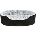 Trixie Vital Bett Lino, oval - schwarz/grau - 83 × 67 cm